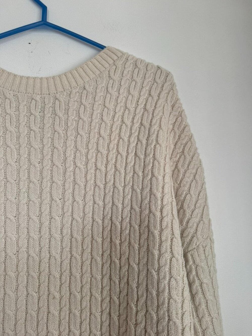 WindRiver Outfitters XL Cream Cable Knit Sweater Cozy Cottagecore Pullover - Picture 6 of 8